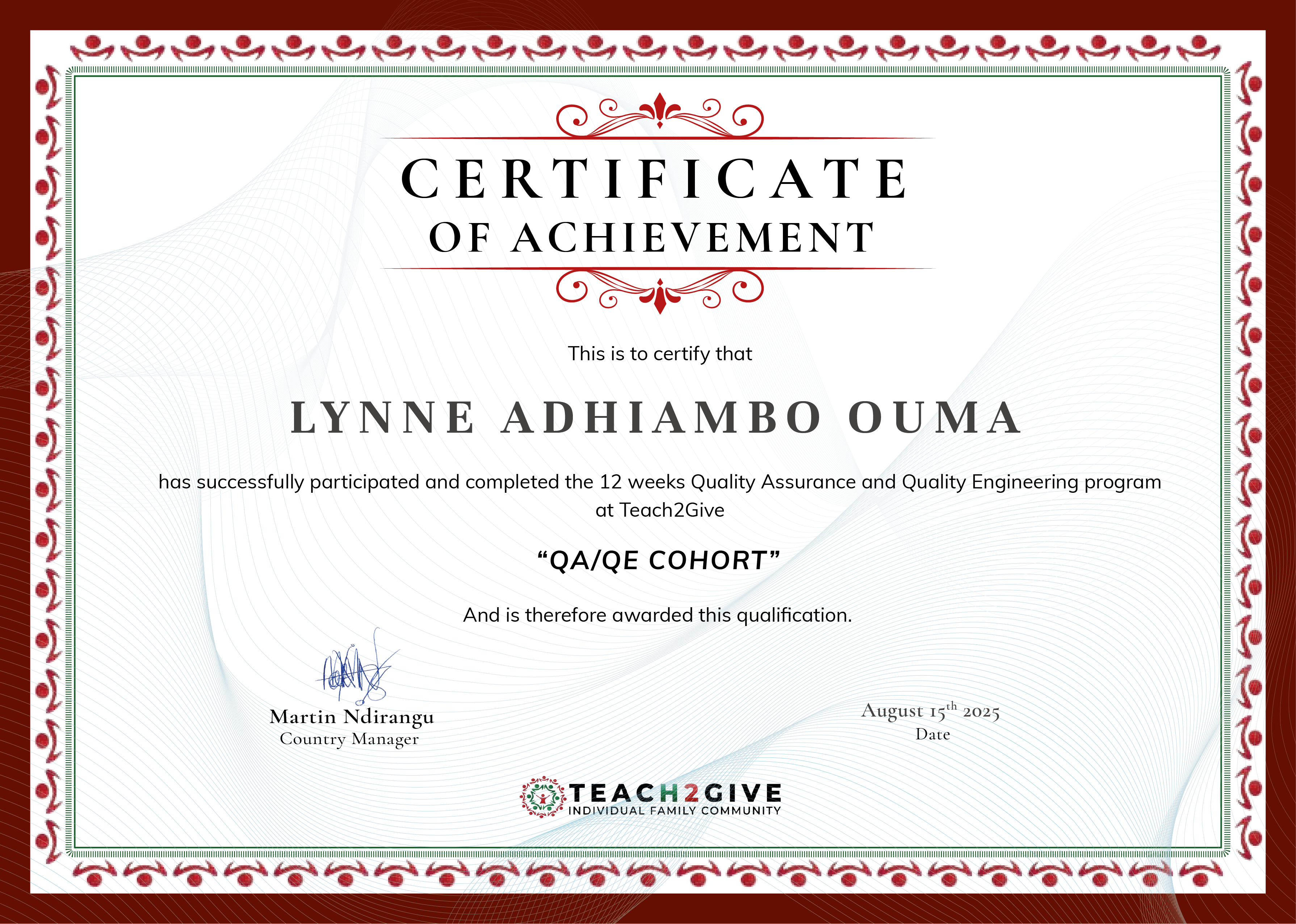 Certification 2